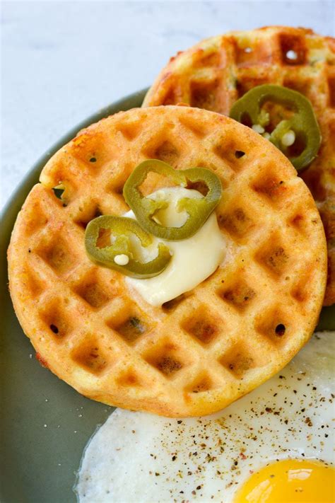 Try These Quick And Easy Jalapeño Cheddar Cornbread Waffles For A