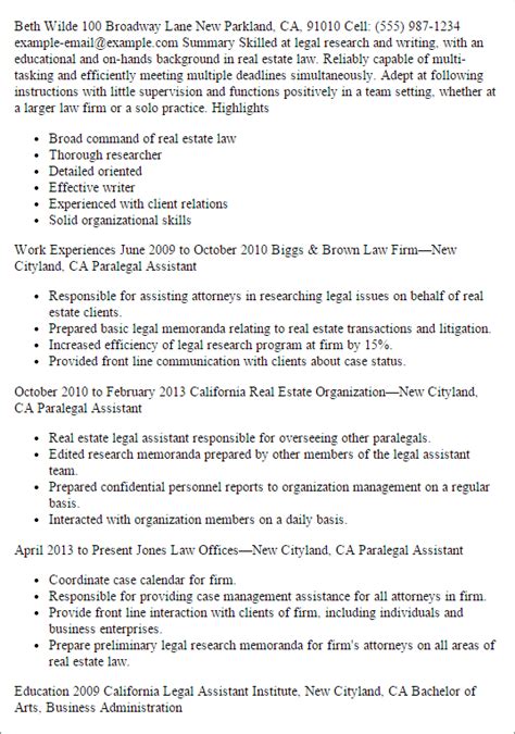 Drafting commercial real estate agreements for lease, purchase and sale. Real Estate Legal Assistant Resume Template — Best Design ...