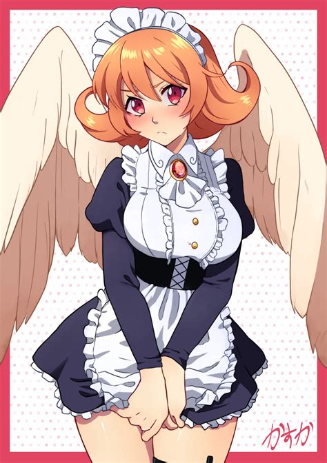Ishuzoku Reviewers Meidri Garter Maid Monster Girl Tagme Wings 854830 Yande Re