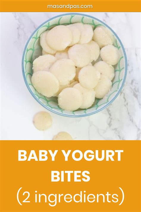 2 Ingredient Baby Yogurt Bites Recipe Yogurt Bites Baby Yogurt