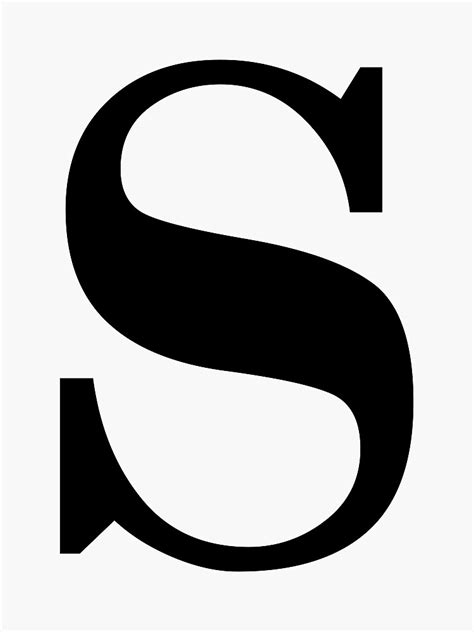 Alphabet Letter S Sticker For Sale By Mitokdesignshop Redbubble