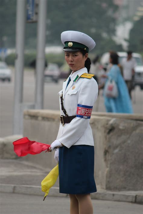 Traffic Girl In Pyongyang North Korea Raymond Cunningham Flickr