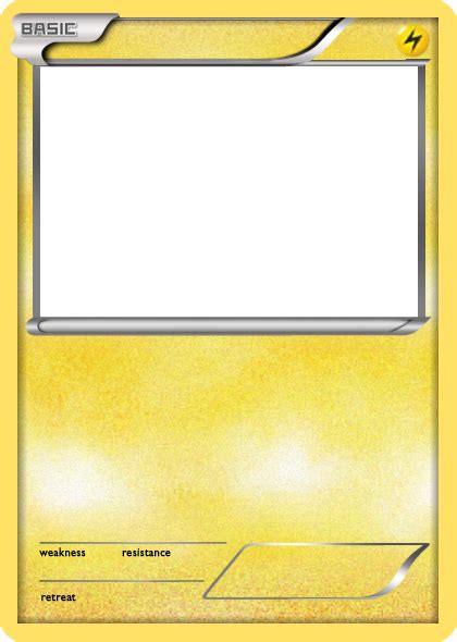 Bw Lightning Basic Pokemon Card Blank By The Ketchi On Deviantart