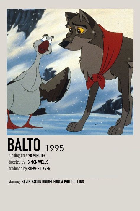 Balto Movie Poster In Old Cartoon Movies Movie Character Posters Film Posters Vintage