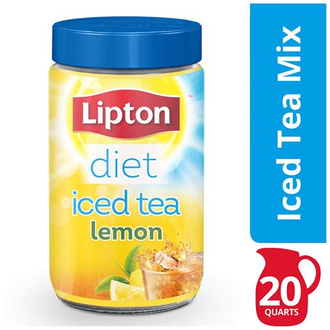 Lipton Iced Tea Mix Diet Lemon Makes 20 Quarts 20 Quart 778554609573