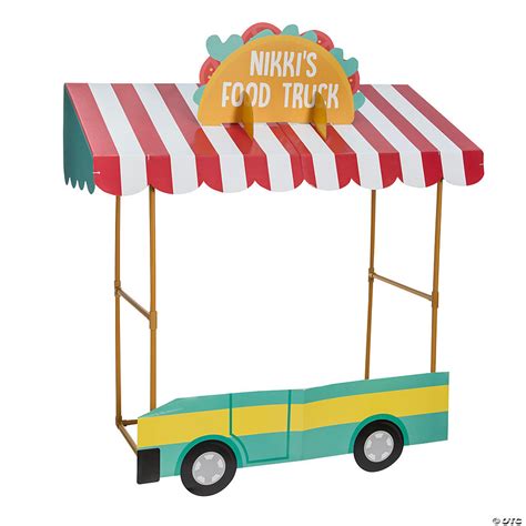 Personalized Food Truck Tabletop Hut With Frame 7 Pc Oriental Trading