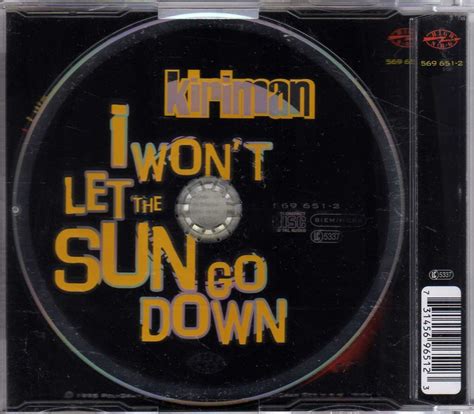 Kiriman I Wont Let The Sun Go Down Cdm Eurodance Cd Shop