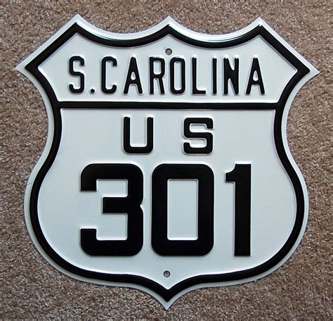 South Carolina U S Highway 301 Aaroads Shield Gallery