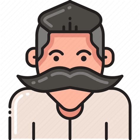 Beard Hipster Male Man Moustache Mustache Person Icon
