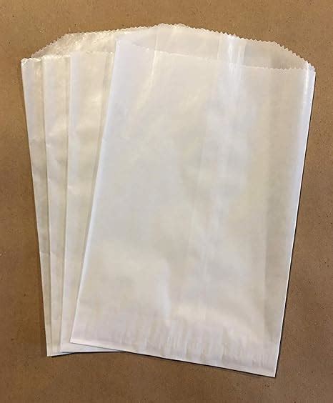 Waxed Paper Bags 100 Flat Glassine Wax Paper Sandwich Bags 6 X 7 X 34