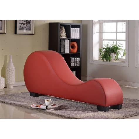 Us Pride Furniture Faux Leather Stretch Chaise Relaxation And Yoga