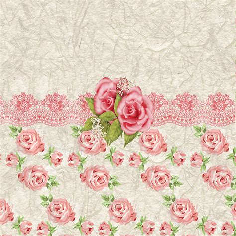 47 Vintage Pink Rose Wallpaper Wallpapersafari