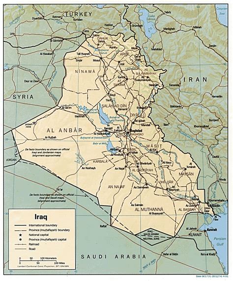 Political Map Of Iraq