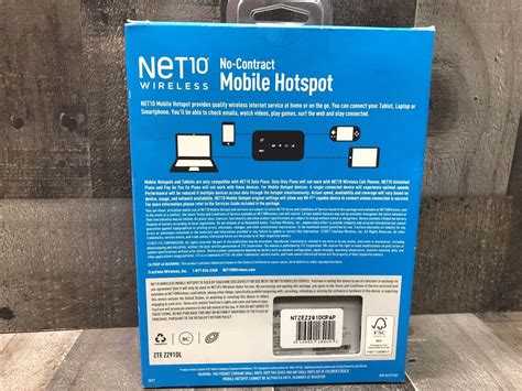 Net10 No Contract Wireless 4g Lte Mobile Hotspot Zyzez291dcpap 500 Mb