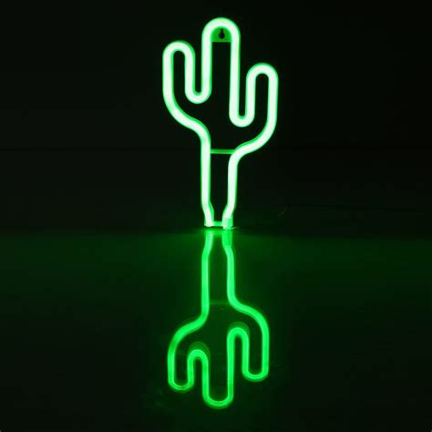 Cactus Neon Signs Light Led Neon Art Decorative Lights