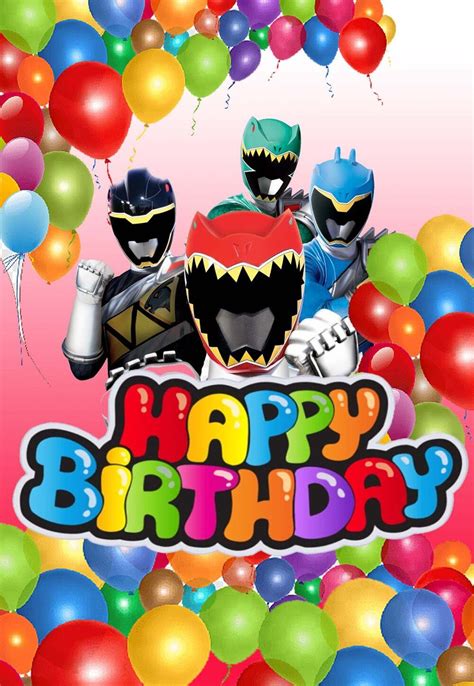 Power Rangers Printable Birthday Cards — Printbirthdaycards Free