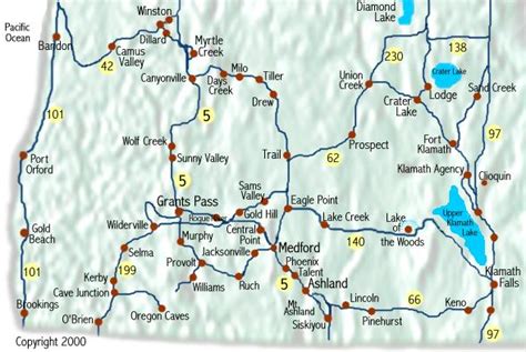 Southern Oregon Map