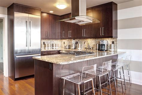 Condominium Kitchen Modern Kitchen St Louis By Sandk Interiors