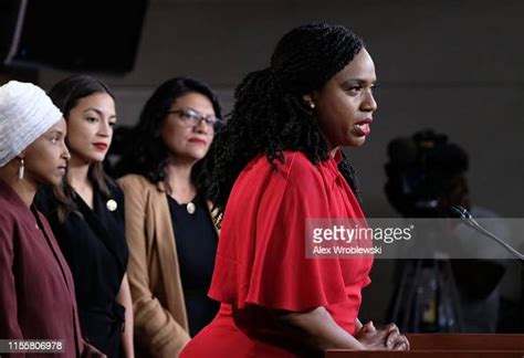 Us Rep Ayanna Pressley Speaks While Reps Ilhan Omar News