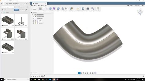 Creating A Bent Pipe In Fusion 360 Youtube