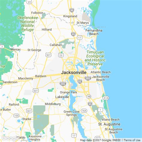Jacksonville Fl Zip Code Map Maps For You