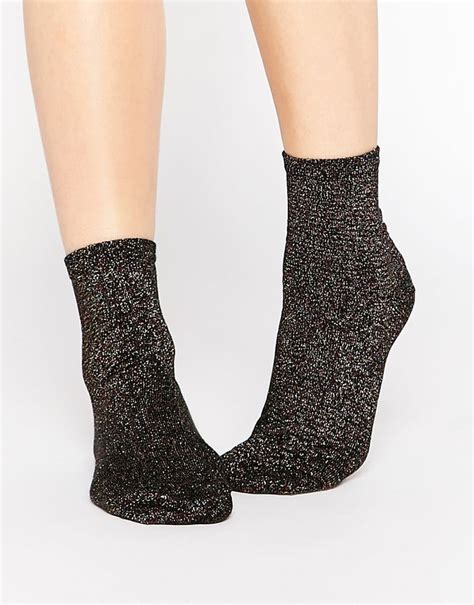 Asos Glitter Ankle Socks Cute Socks For Women Popsugar Fashion Photo