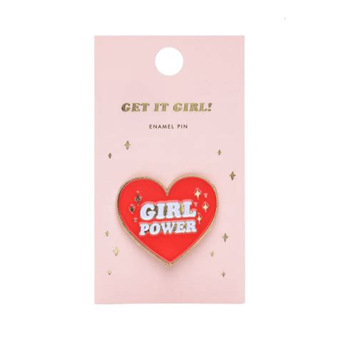 Enamel Pin Girl Power Badge Party Bag Filler Pretty Little Party Shop