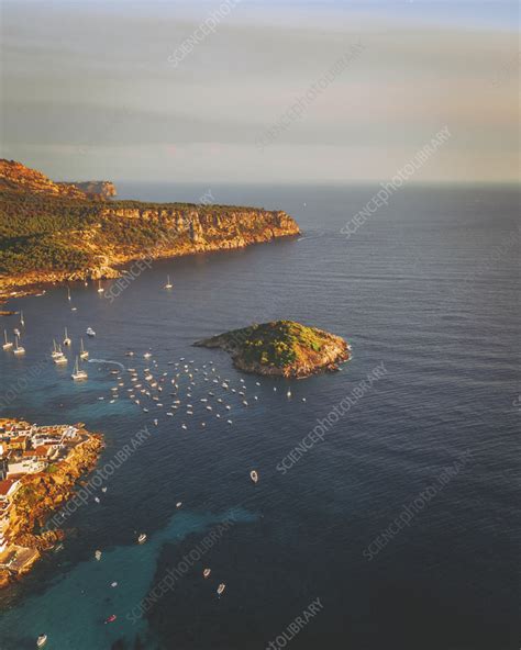 Aerial View Of The Pantaleu And Sant Elm Mallorca Spain Stock Image
