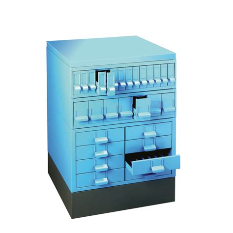 14 Drawer Slide Storage Cabinet Blue Starlab