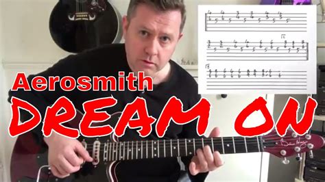 Aerosmith Dream On Guitar Lesson Guitar Tab Youtube