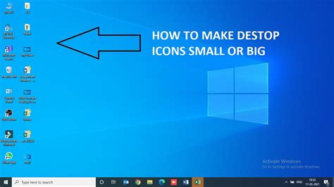 How To Make Desktop Icons Smaller In Windows Youtube