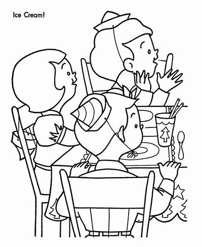 Coloring Party Colouring Pages Christmas Birthday Ice