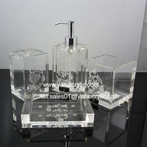 4 Pcs Acrylic Bathroom Accessories Sets Bymengya China Manufacturer