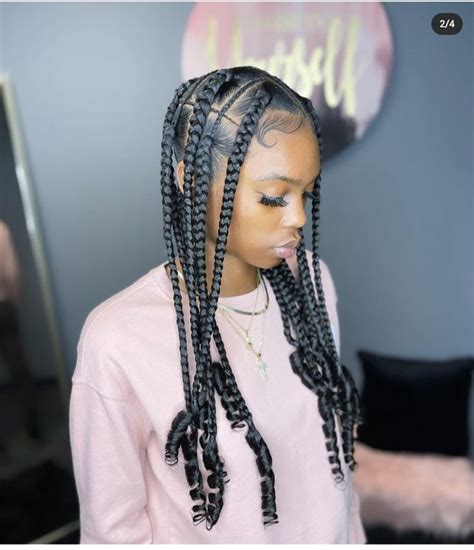 coi leray braids are jumbo knotless box braids with curly ends this hairstyle has been arou