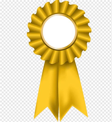 Rosette Award GOLDEN RİBBON ribbon medal sunflower png PNGWing