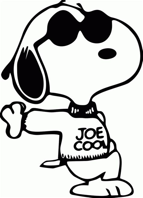 Joe Cool Snoopy Svg Shefalitayal
