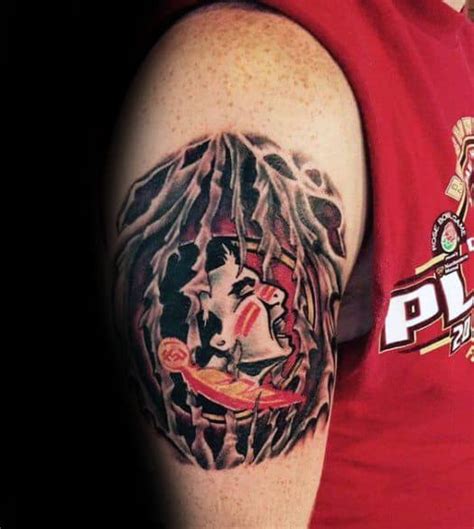 Maybe you would like to learn more about one of these? 30 FSU Tattoos For Men - Florida State University Design Ideas