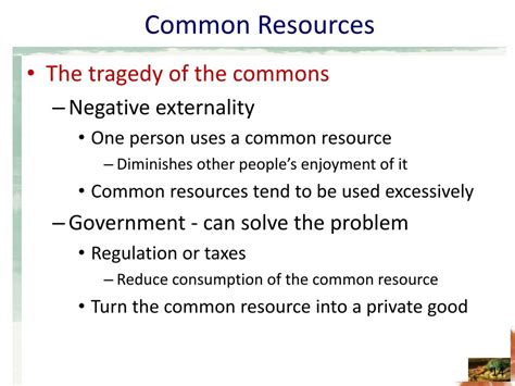 Ppt Public Goods And Common Resources Powerpoint Presentation Free Download Id