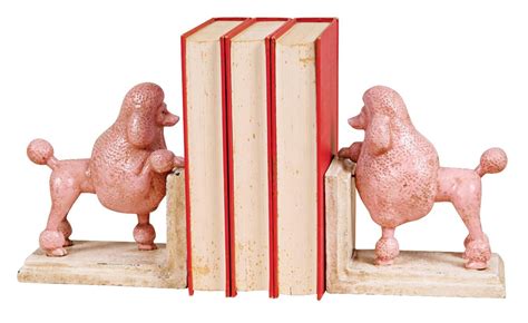 Cast Iron Rosey The Poodle Bookends Kitchen Accessories