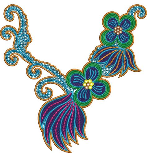 Arabian Neck High Quality Embroidery Free Design 30