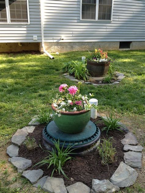 Dressing up the septic covers | Gardening | Pinterest | Landscaping and