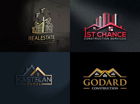 Design Modern Construction Company And Real Estate Logo By