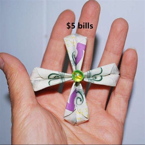Money Origami Cross
