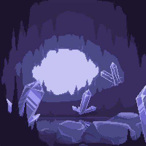 Pixilart Crystal Cave By Imakiwi