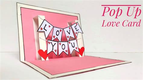 Valentines Day Pop Up Card Making Diy Creative Creation For