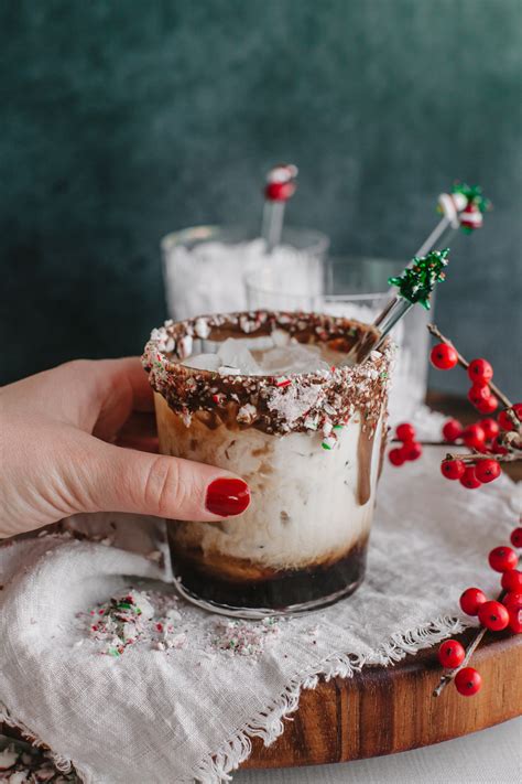 peppermint white russian cocktail recipe by gabriella