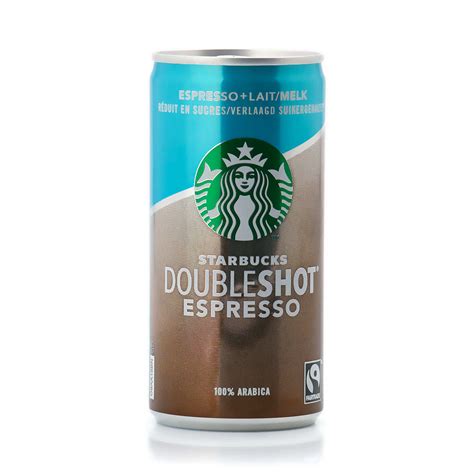 Doubleshot Espresso And Cream Cold Coffee Lower Sugar Content Starbucks