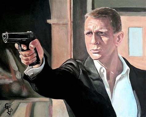 James Bond Painting By Tom Carlton Fine Art America