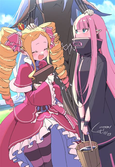 Beatrice Echidna And Ryuzu Meyer Rezero Kara Hajimeru Isekai