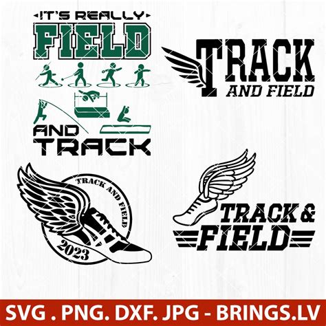 Track And Field Svg Bundle Sports Logo Svg Bundle Png Dxf Eps